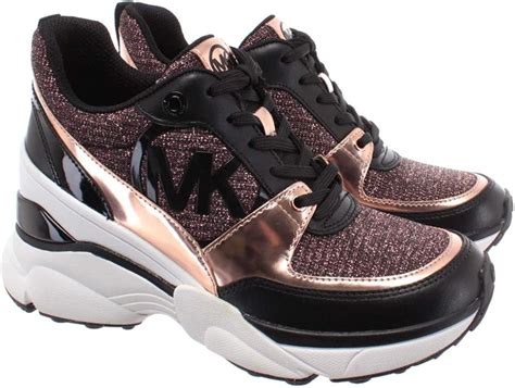 sneaker mit absatz michael kors|michael kors rose gold trainers.